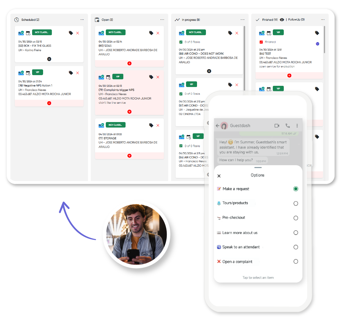 Kanban para Gerenciamento de Atendimentos